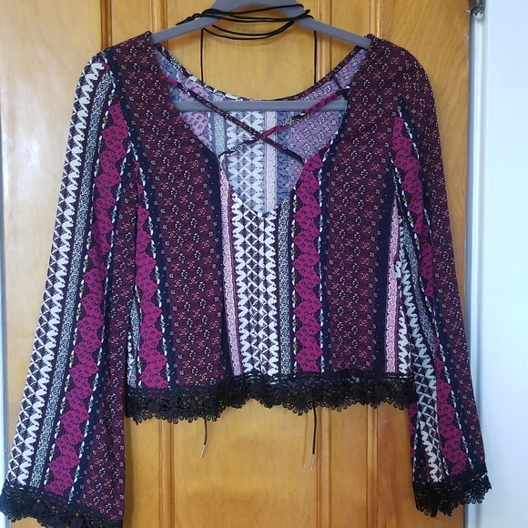 Long sleeve crop top - Picture 2 of 4